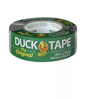 Duck Max Original Strength Duct Tape Adhesive Heavy Repair Roll 55 Yd. Silver • $7.89