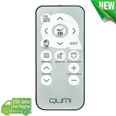 New QRCI VVK Replaced Remote For QUMI Vivitek Projector RC31CE4N Q2 Q4 Q5 Q6 Q7 • $15.99