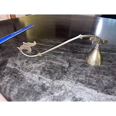 Vintage Silver Hand Held Candle Snuffer Extinguisher • $10
