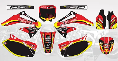 5058 Motocross Graphics Decals Stickers For Honda Crf450 R 2002 2003 2004 • $89