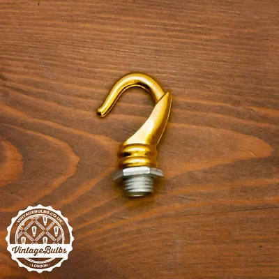 £3.99 • Buy Vintage Metal Pendant Lamp Holders Antique Style B22 BC + HOOK 4 Finishes