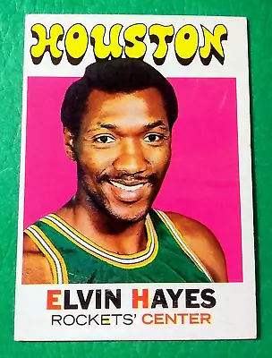 1971-72  ELVIN HAYES - Topps Basketball Card # 120 - HOUSTON ROCKETS VG-EX • $2.99