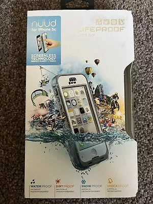 GENUINE LifeProof Nuud Dust Shock Waterproof Case For Apple IPhone 5C In White • $59