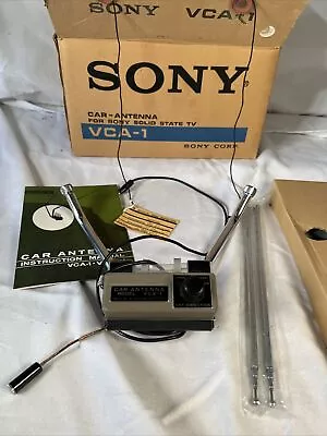 NOS Sony VCA-1 Car TV Antenna With Box & Manual Vintage New Old Stock Japan • $795