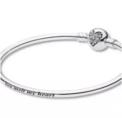 Pandora 8.3  You Melt My Heart Charm Bracelet Bangle - Authentic - NIB • $32