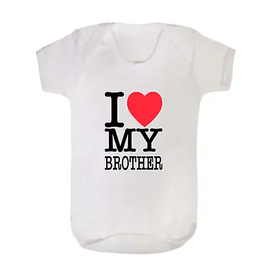 I Love My Mummy Daddy Brother Sister Uncle Auntie Babygrow • £11.99