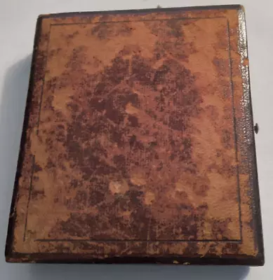 Antique Leather Photograph Case With Early Daguerrotype Of Young Man • $9.95