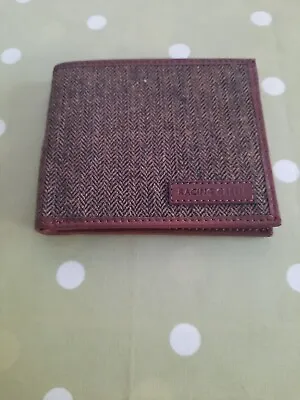 New Without Tags Racing Green Brown Fabric And Inner Leather Mens  Wallet • £6.99