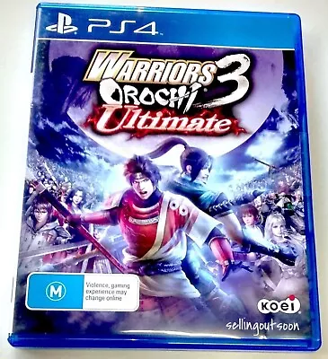 Warriors OROCHI 3 Ultimate Sony PS4 ✓NEW RARE PAL OZI Dynasty Samurai KOEI TECMO • $338.88