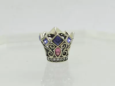 MISSING STONE CHAMILIA Sterling Silver .925 DISNEY Crown Crystal Charm Bead • $33.95