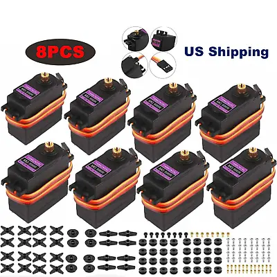 8X MG996R Metal Gear Torque Digital Servo For Futaba JR RC Truck Racing Car Boat • $34.98