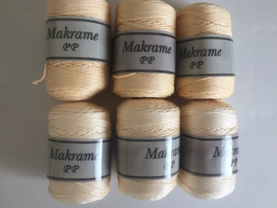 £6.99 • Buy Macrame Cord String , Craft 6 Rolls Mixed Yellows 600grams