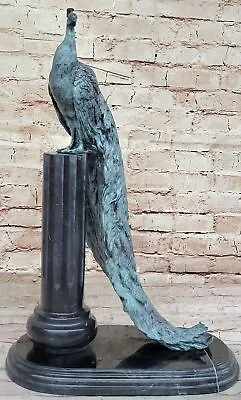 Orgeous Peacock Bronze Sculpture Figure Hotcast Original Milo Masterpiece Deal • $314.65