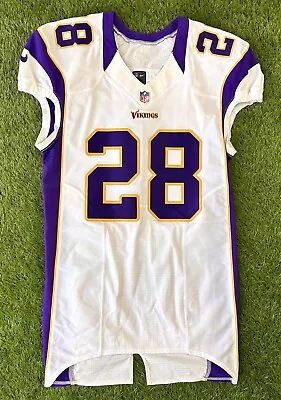 Minnesota Vikings Authentic Team Issued 2012 Adrian Peterson NFL Football Jersey • $659.99