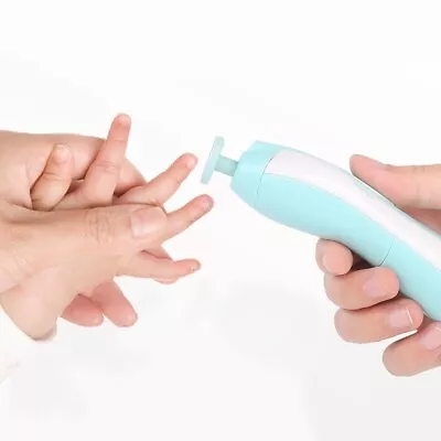 Electric Baby Nail File Kit Clippers Trimmer Toddler Toes Trim Nails Polish Care • £6.79