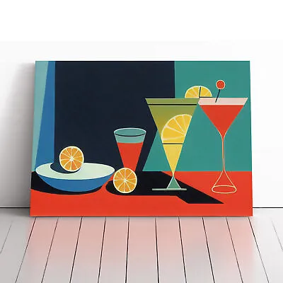 Retro Cocktail Art Vol.3 Canvas Wall Art Print Framed Picture Decor Living Room • $43.52