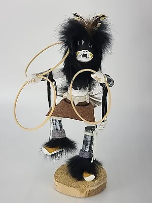 Vintage  8  KACHINA DOLL ~ HOOP DANCER ~ Artist Signed  Native American  Navajo • $69.99