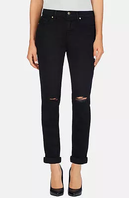 NWT J Brand Jake Slim-Fit Low-Rise Boyfriend Jeans In Black Size 27 • $45.49