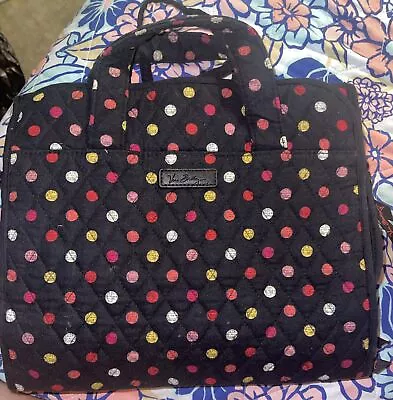 Vera Bradley Havana Hanging Organizer Travel Cosmetic Bag Polka Dots Zipper • $8