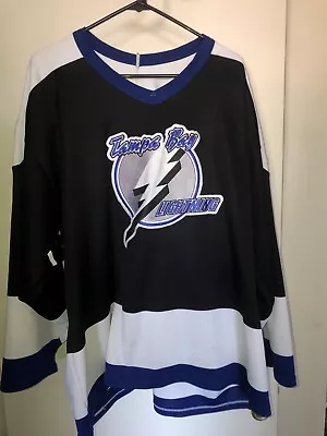 Vintage 90s Tampa Bay Lightning Jersey Mens XXL CCM Hockey Embroidered Blank • $45