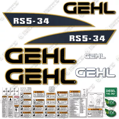 Fits GEHL RS5-34 Decal Kit Telescopic Forklift Replacement Stickers - 3M VINYL! • $194.95