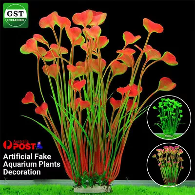 Artificial Fake Aquarium Plants Decoration Fish Tank Water Plant Grass Ornament • $12.20