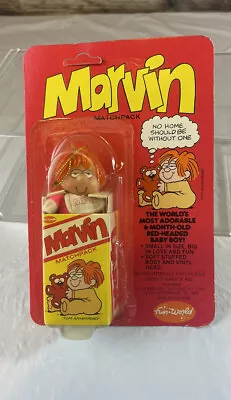 Marvin Matchpack Mini Plush Vintage Tom Armstrong 1983 Fun World In Card Toy • $22.50