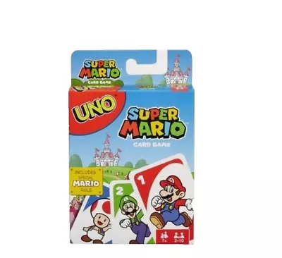 SUPER MARIO BROS Theme UNO Card Game Gift Party Game Fun Learning BRAIN TRAINING • $9.98