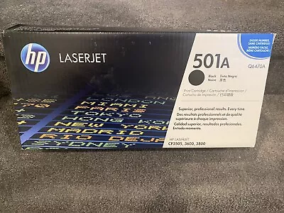 HP 501A Black Original LaserJet Toner Cartridge Q6470A • $30