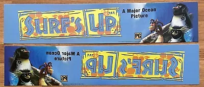 📽 Surf's Up (2007) - Double-Sided - Movie Theater Mylar / Poster 5x25 • $12.99