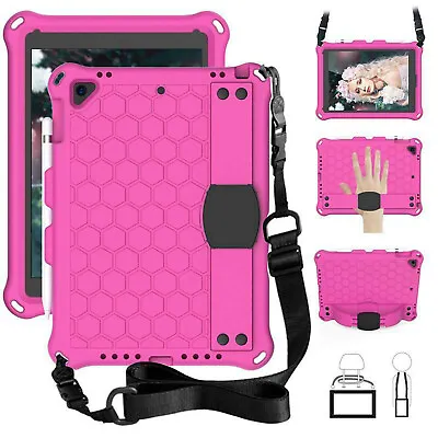 Kids Case Apple IPad 10.2 9th Gen 2021 EVA Foam Rugged Shoulder With Strap Cover • £15.98