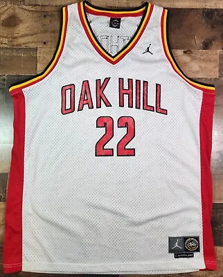 Carmelo Anthony High School Jersey 2XL White Y2K Vintage Oak Hill Air Jordan • $28.88