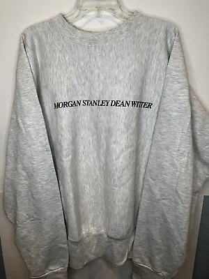 Vintage Morgan Stanley Dean Witter Sweatshirt New Old Stock Size XL MV Sport NWT • $44.99