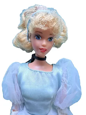 Mattel Disney Classics Cinderella Barbie Doll Vintage 1991 Earrings Gloves GUC • $14.88