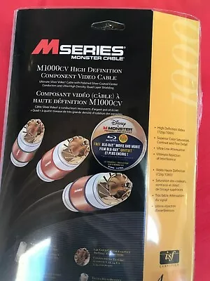 Monster M1000CV 4' Component Video Cable. Also Makes Great SPDIF Audio Cables • $36.57