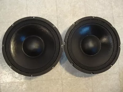 NEW (2) 10  Woofers Replacement Guitar Speakers.4 Ohm.ten Inch Bass Pair.PA.DJ • $69