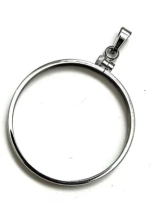 Coin Bezels 38mm Silver Dollars Morgan Peace Ike Coin Edge  Stainless Steel • $37.99