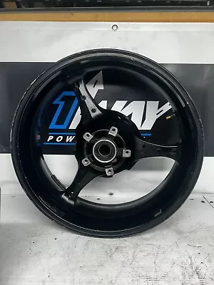 06-07 06 07 Oem Suzuki Gsxr 600  Gsxr600 Rear Wheel Rim Straight Black • $164.99