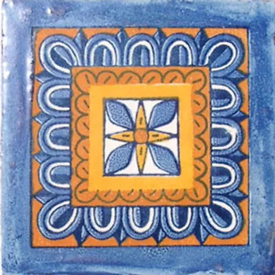 C#034) Mexican Tiles Ceramic Hand Made Spanish Influence Talavera Mosaic Art • $1.75