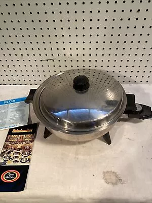 Saladmaster Electric Skillet With VapoDome Lid Model 7252 Working Condition • $119.95