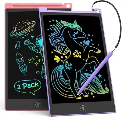 2 Pack 10 Inch LCD Writing Tablet Colorful Doodle Board Electronic Drawing Pads • $12.25