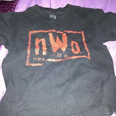 Homage NWO Wolf Pack Red Black WCW Official Retro Homage T-shirt Youth Sz S • $10.50