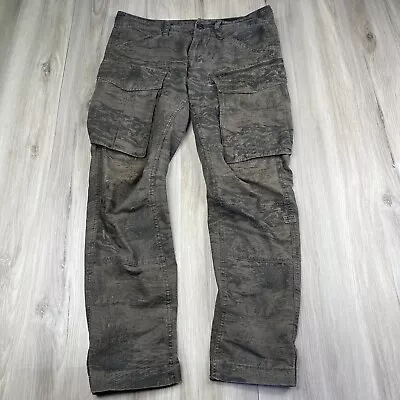 G Star Raw Pants 30 X 30 Camo Cargo Pockets Rovic 3D Tapered Mens • $71.99