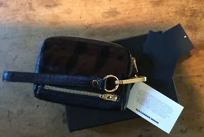 Alexander Wang Leather  And Calf Skin Wristlet Bag With Box And Tags • $159