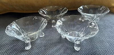 Vintage Lot Of 4 Heisey EMPRESS Nut Mint Cup Dish Bowl  Dolphin Tri-foot • $179.95