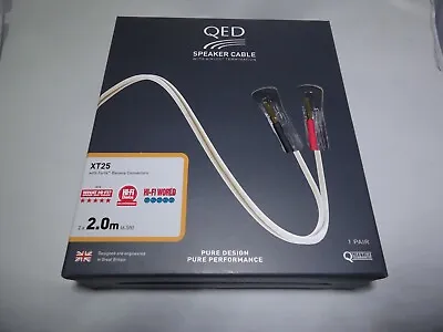 QED QE1460 XT25 PRE-TERMINATED Speaker Cable 2 Meters (6.5 Feet) 1 PAIR • $112.97