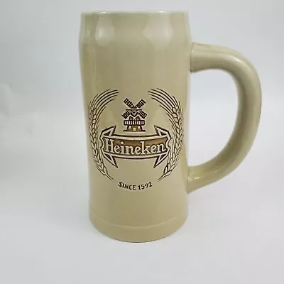 HEINEKEN Tall Mug Stein Since 1592 Windmill Ceramarte Rionegrinho 6.25  • $14.89