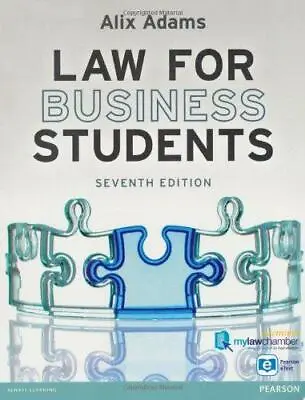 Law For Business Students Mylawchamber Pack Adams Ms Alix Good Condition ISB • £4.25