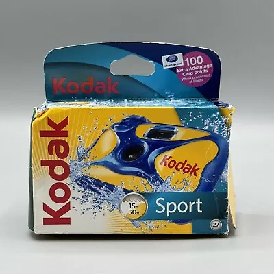 Kodak Sport Waterproof Disposable Camera 50ft Depth/27 Shots Expired 2013 • £13