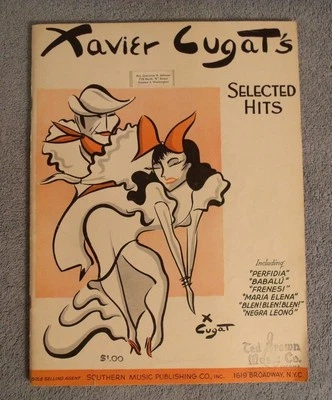 Xavier Cugat's Selected Hits Rhumba King Latin Rythm Songbook 1943 Piano Guitar • $16.99